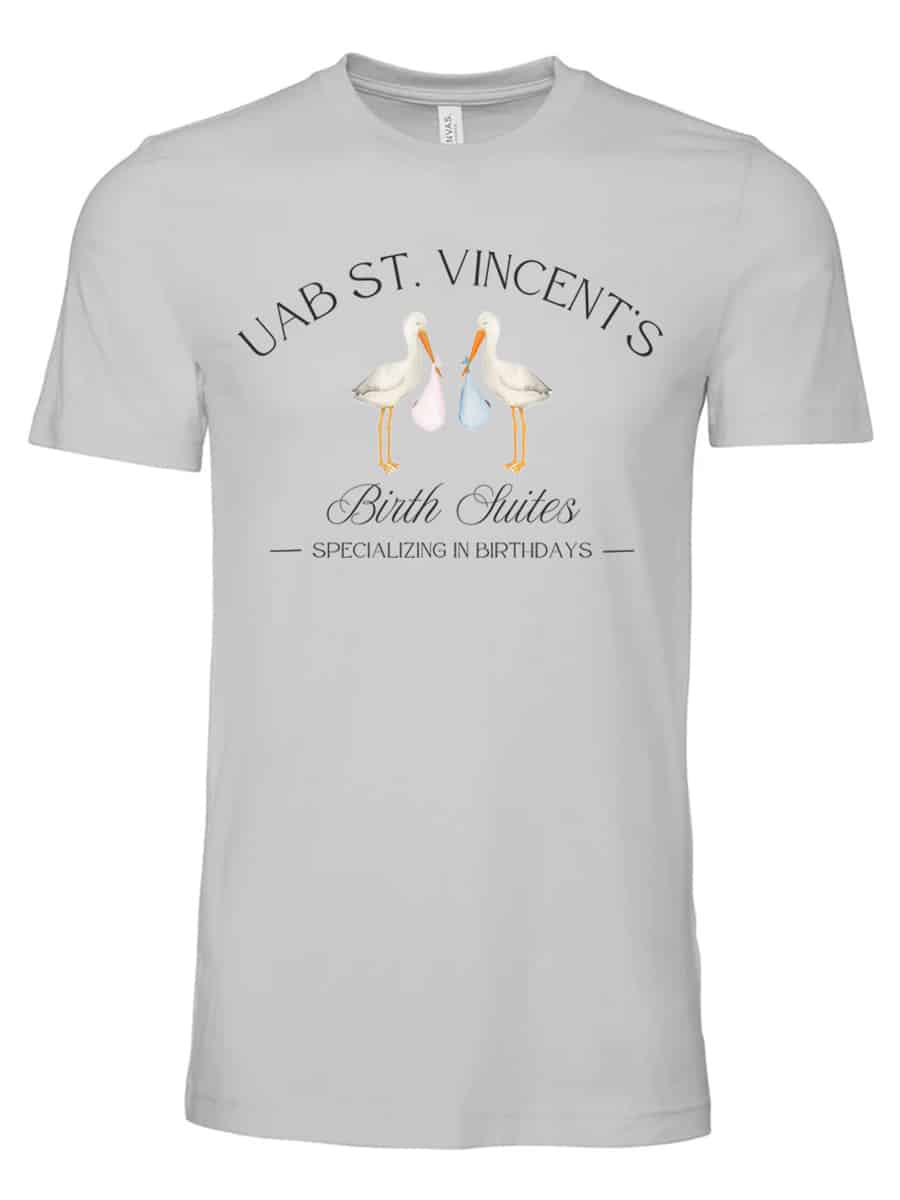 UAB St. Vincent’s Birth Suites Official T-Shirt & Sweatshirt - Image 2